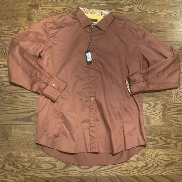 Envy Copper Button Down Long Sleeve size 4XL NWT - Picture 1 of 7